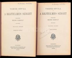 Verne Gyula: A rejtelmes sziget. I-II. köt. Átdolg.: Szász Károly. Bp., [1924], Franklin-Társulat, 1...