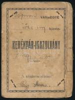 1942 Fényképes kerékpár-igazolvány