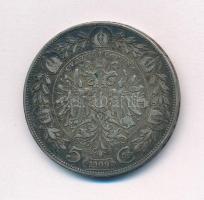 Ausztria 1909. 5K Ag "Ferenc József" T:3 karc, patina Austria 1909. 5 Corona Ag "Fran...