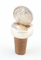 Ezüst (Ag) Ausztria 1934. 2 Schilling Engelbert Dolfuss érméből átalakított boros dugó, jelzett, nettó: 24,2 g