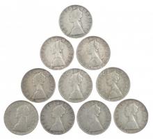 Olaszország 1958R-1964R 500L Ag "Kolumbusz hajói" (10x) T:2-,3 patina
Italy 1958R-1964R 5...