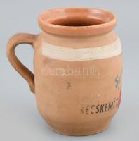 Kecskeméti konzervgyár Szilvaíz kerámia edény. 16 cm