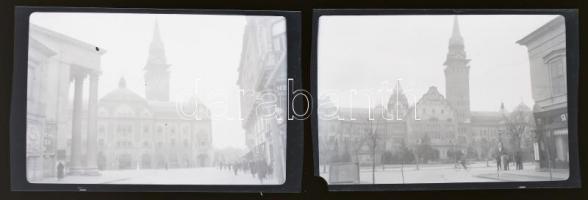 cca 1930-1940 Szabadkai részletek, 2 db fotónegatív, 6×9 cm
