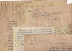 Magyarország 4db irat: igazolás Nemzetvédelmi Kereszt adományozásáról