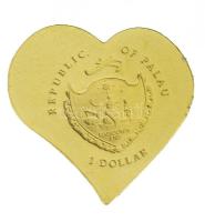 Palau 2008. 1$ Au (0,5g/0.999) A világ legkisebb aranyérméi - Örök szerelem kapszulában és dísztokban, tanúsítvánnyal (0,5g/0.999) T:PP Palau 2008. 1 Dollar Au Smallest Gold Coins of the World Series - Everlasting Love in capsule and case, with certificate (0,5g/0.999) C:PP Krause KM#162