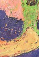 Rizmayer Péter (1977-): Csendélet, 2005. Akril, gouache, karton, jelzett a hátoldalán. 70x50 cm