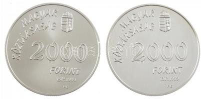 1999. 2000Ft Ag "XXVII. Nyári Olimpia - Sydney" (2xklf) kapszulában, tanúsítvánnyal T:PP, ...