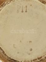 Fajansz váza I. világháborús Központi Hatalmak propaganda festéssel. Kézzel festett, jelzett, kis hi...