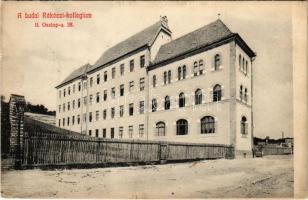 1911 Budapest II. Budai Rákóczi Kollégium. Oszlop utca 35. (ma Keleti Károly utca), Bíró Pál fényk. (EK)