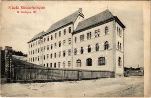 1911 Budapest II. Budai Rákóczi Kollégium. Oszlop utca 35. (ma Keleti Károly utca), Bíró Pál fényk. ...