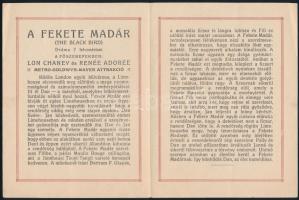 cca 1926 Fekete madár (The Black Bird), főszerepben: Lon Chaney és Renée Adorée, Metro Goldwyn Mayer...