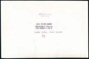 Kocsis Zoltán zongorista és Doráti Antal (1906-1988) karmester, 1978 körül, vintage fotó, készítette...