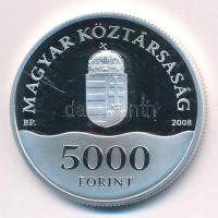 2008. 5000Ft Ag "XXIX. Nyári Olimpiai Játékok" kapszulában, tanúsítvánnyal T:PP kis ujjlen...