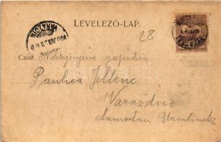 1900 Nagykanizsa, Csengeri utca, üzletek. Alt és Böhm kiadása (r)