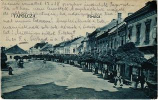 1922 Tapolca, Fő utca, üzletek. Hangya szövetkezet kiadása (fa)