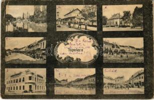 1922 Tapolca, mozaiklap vasútállomással (EB)