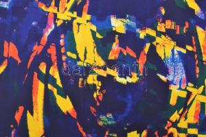 Joseph Kádár (1936-2019): Fények. Szitanyomat, papír, jelzett, 93/100 számozással. Hátoldalon a művé...