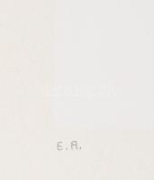 Mark (Márkus), Anna (1928-): Geometrikus kompozíció, 1990. Szitanyomat, papír, jelzett, művészpéldán...