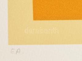 Konok Tamás (1930-2020): Geometria, 1991. Szitanyomat, papír, jelzett. Művészpéldány E.A. jelzéssel....