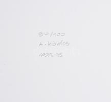 Kovács Attila (1938-2017): Koordináta geometria 1973/75, szitanyomat, papír, jelzett és számozott (9...