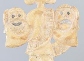 Rajki László (1939-): ,,Jókai színház legjobb főiskolai hallgató 1998" Gipsz öntőforma / negatí...