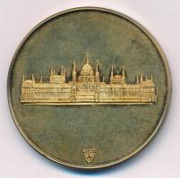 Bozó Gyula (1913-2004) DN "A Magyar Köztársaság Elnökétől" kétoldalas, peremen jelzett Ag ...