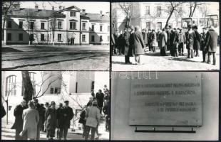 cca 1980-1985 Debrecen, jubileumi katonai ünnepség felvételei (39-esek emléktáblája, díszszemle, stb...