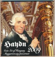 2009. 5Ft-200Ft Haydn (6xklf) forgalmi sor szettben + Joseph Haydn kétoldalas Ag emlékérem (12g/0.999/29mm) T:PP patina  Adamo FO43.4