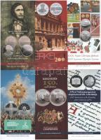 2005-2021. 50db (ebből 42xklf) vegyes, színes MNB tájékoztató