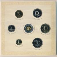 2008. 1Ft-100Ft (7xklf) "Reneszánsz emlékév" forgalmi sor szettben + Mátyás denár Ag fantá...