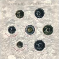 2008. 1Ft-100Ft (7xklf) "Búcsú az egy- és kétforintostól" forgalmi sor szettben T:PP kis p...