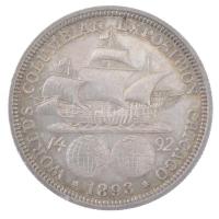 Amerikai Egyesült Államok 1893. 1/2$ Ag Columbiai fél dollár T:2 USA 1893. 1/2 Dollars Ag Columbian Half-Dollar C:XF Krause KM#117
