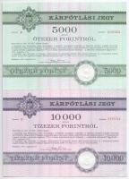 Budapest 1991. "Országos Kárrendezési és Kárpótlási Hivatal" kárpótlási jegye 1000Ft-ról, ...