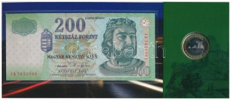 2009. 200Ft elsőnapi veret, sorszámozott "09794" díszcsomagolásban + 2006. 200Ft "FB&...