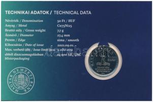 2021. 50Ft Cu-Ni "52. Nemzetközi Eucharisztikus Kongresszus" elsőnapi veret számozott emlé...