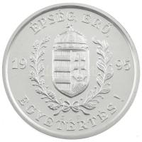 1995. "Épség, Erő, Egyetértés! / UTE (Újpesti Torna Egylet) 1885" kétoldalas, jelzett Ag e...