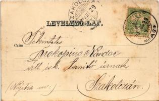 1903 Ószombat, Szobotiszt, Szobotist, Sobotiste; Kuffner (Nyáry) kastély, Fő utca, Herczeg József üz...