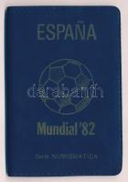 Spanyolország 1980. 50c-100P (6xklf) "Európa Bajnokság 1982" kék műbőrtokos forgalmi sor T...