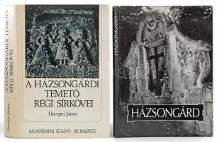 Lászlóffy Aladár - Kántor László: Házsongárd. Bp., 1989, Helikon. Fekete-fehér fotókkal illusztrált. Kiadói kartonált papírkötés, kiadói papír védőborítóban. + Herepei János: A házsongárdi temető régi sírkövei. Bp., 1988, Akadémiai Kiadó. Kiadói egészvászon-kötés, kiadói papír védőborítóban.