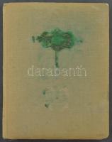 Régi képeslap album benne festmény, üdvözlő, motívum kis gyűjtemény