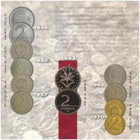 2008. 1Ft-100Ft (7xklf) "Búcsú az egy- és kétforintostól" forgalmi sor szettben T:PP Adamo...