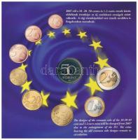 2007. 1Ft-100Ft (8xklf) forgalmi sor szettben, benne 50Ft "50 éves a Római Szerződés" T:PP...