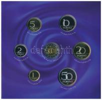 2007. 1Ft-100Ft (8xklf) forgalmi sor szettben, benne 50Ft "50 éves a Római Szerződés" T:PP...