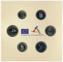 2011. 5Ft-200Ft (6xklf) forgalmi sor szettben, "Magyarország pénzérméi" sorozat T:BU