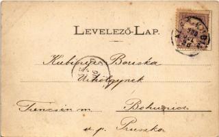 1900 Alsókubin, Alsó-Kubin, Dolny Kubín; Uradalmi szálloda, Pénzügyi Igazgatósági épület, Posta. Hir...