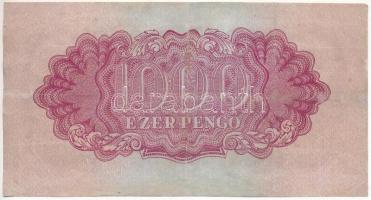 1944. 1000P "A Vörös Hadsereg Parancsnoksága" "TP 042759" T:III restaurált Adamo...