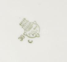 Zsolnay mitológiai jelenettel díszített, irizáló porcelán szendvicses készlet, 5 személyes. Matricás...