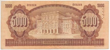 1990. 5000Ft "J 26508647" T:III Hungary 1990. 5000 Forint "J 26508647" C:F Adamo...