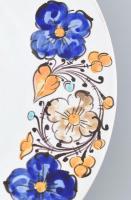 Habán jellegű tányér, jelzett, hibátlan, d: 32 cm