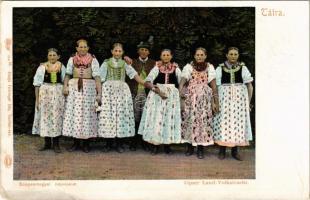 Tátra, Tatry; Szepesmegyei népviselet. Feitzinger Ede 200 bt. / Zipser Land-Volkstracht / Spissky folklore, traditional costumes (Rb)